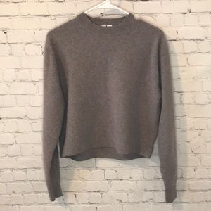 UNIQLO Wool Multicolor Cropped Sweater Sz Med EUC